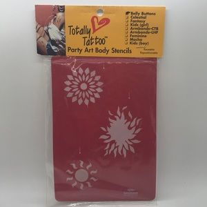 Totally Tattoo Belly Button Body Painting Tattoo Stencils